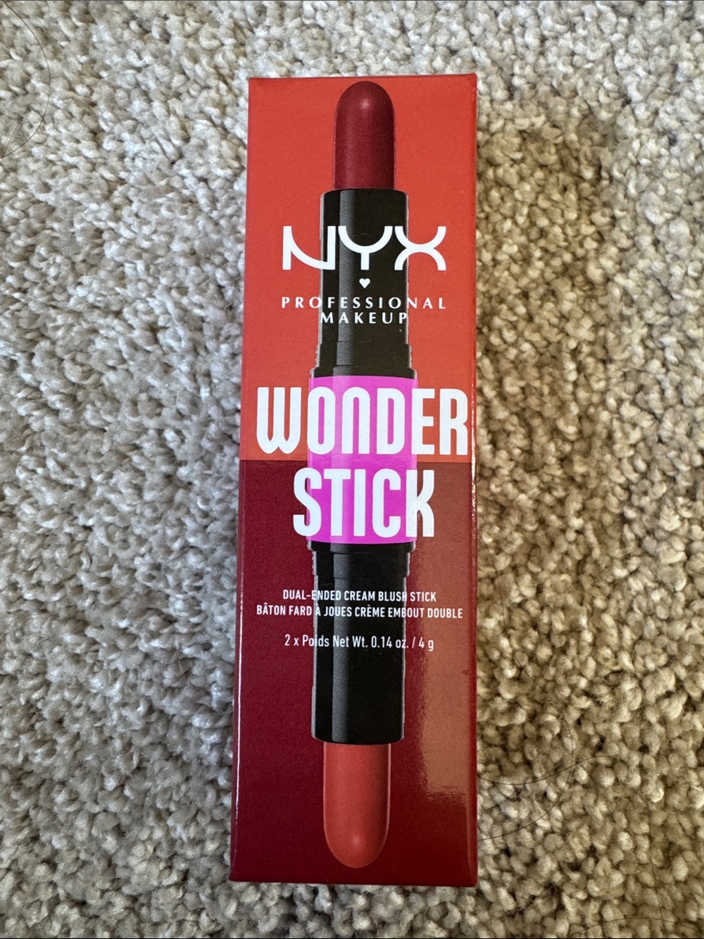 NYX Wonder Stick Dual-Ended Cream Blush - Deep Red & Brick Red
